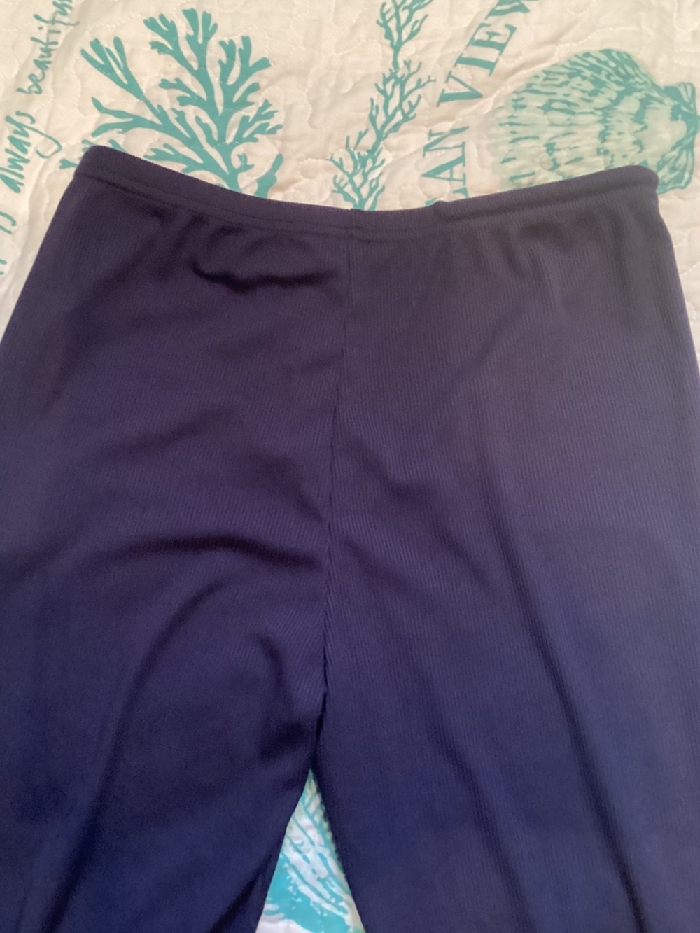 Small  navy blue stretch lounge pants - Picture 4 of 5